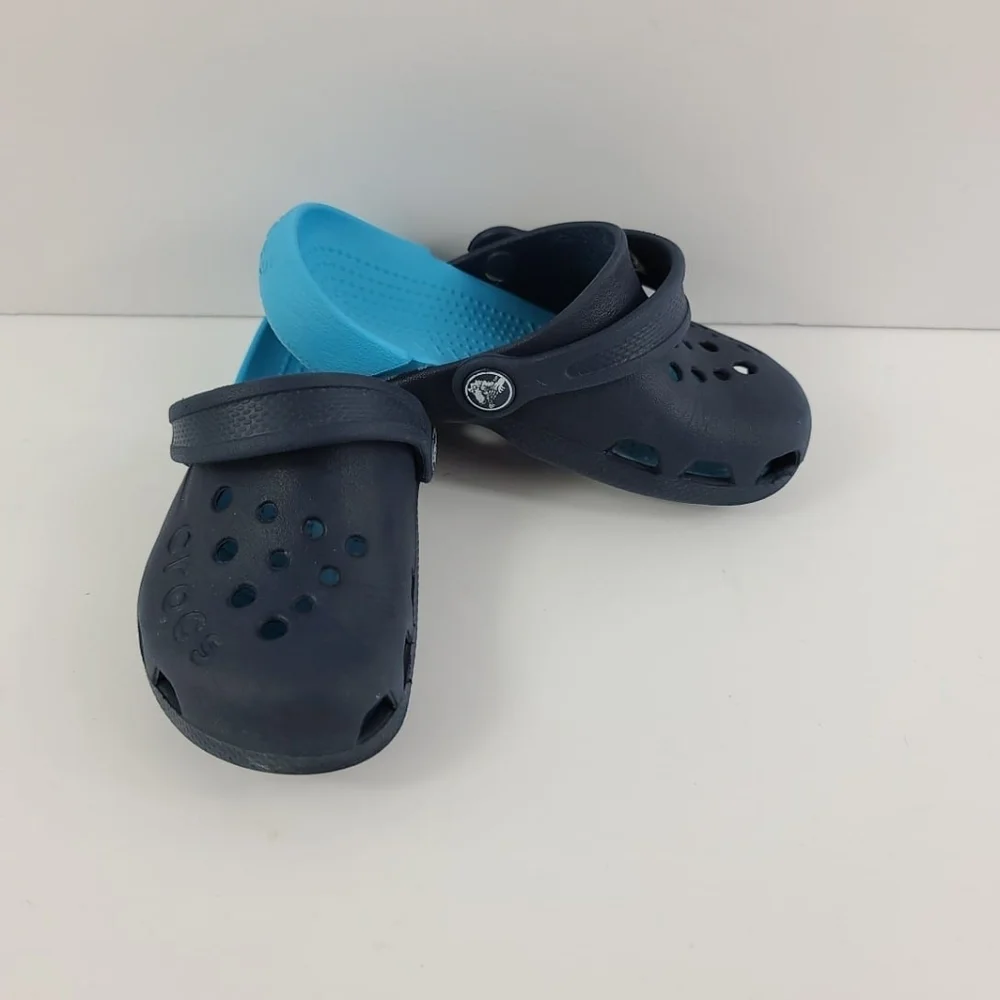 Crocs kids clog sandals blue Sz C10